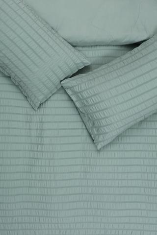 Soft Touch Seersucker Textured Duvet Cover Set