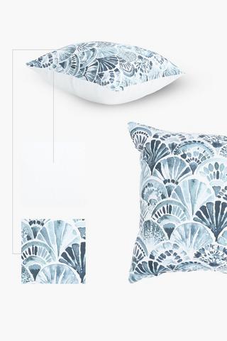 2 Pack Sea Print Scatter Cover Only, 45x45cm