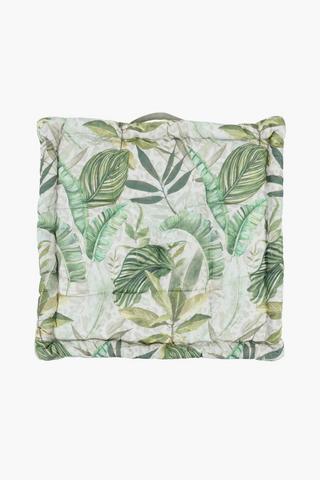 Printed Java Botanic Cotton Chairpad, 50x50x10cm