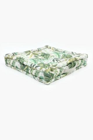 Printed Java Botanic Cotton Chairpad, 50x50x10cm
