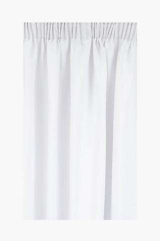 Taped Matte Woven Plain Curtain, 230x218cm