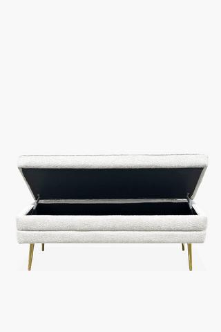 Boucle Storage Bench