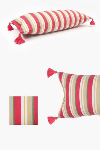 Cotton Sumbawa Stripe Scatter Cushion, 30x80cm