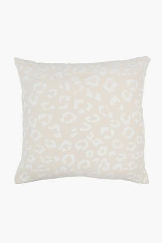 Jacquard Leopard Scatter Cushion, 60x60cm
