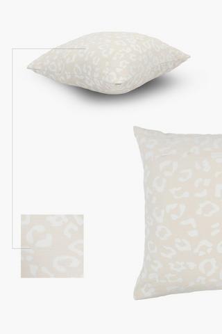 Jacquard Leopard Scatter Cushion, 60x60cm