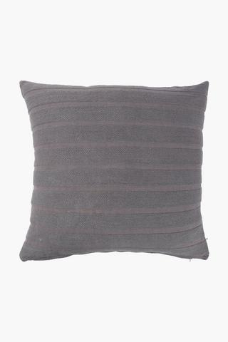 Cotton Woven Stripe Scatter Cushion, 60x60cm