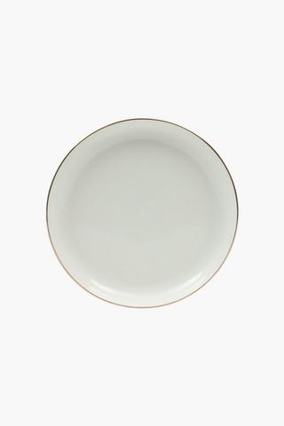 Metallic Rim Porcelain Side Plate