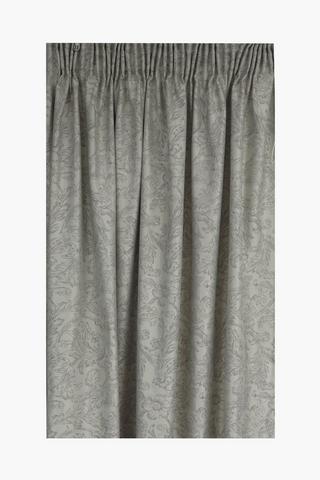 Taped Two Tone Jacquard Curtain, 218x230cm