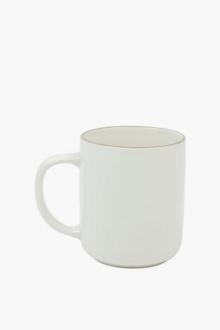 Metallic Rim Porcelain  Mug