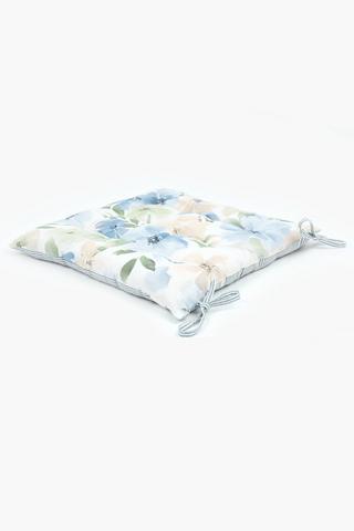 Printed Magdalena Floral Cotton Chairpad, 50x50cm