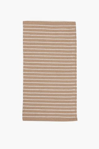Mateo Stripe Woven Jacquard Rug, 70x140cm