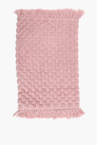 Fringe Cotton Bath Mat, 50x110cm