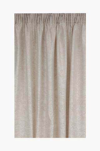 Taped Two Tone Jacquard Curtain, 218x230cm