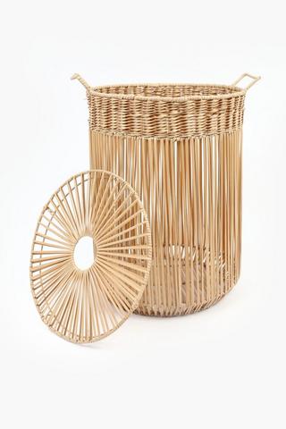 Moyo Woven Laundry Basket With Lid