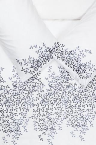 Soft Touch Embroidered Foliage Duvet Cover Set