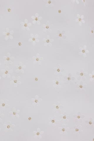 Eyelet Lined Flowers Curtain, 140x225cm