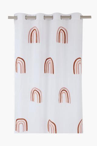 Soft Touch Tufted Eyelet Curtain, 140x230cm