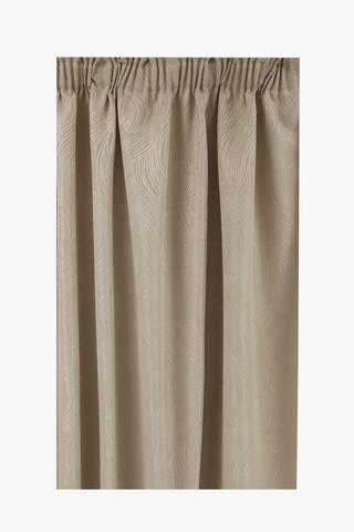 Taped Jacquard Sienna Textured Plain Curtain, 230x218cm