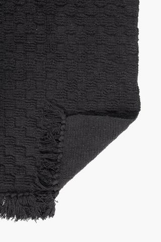 Fringe Cotton Bath Mat, 50x110cm