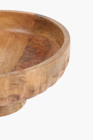Mangowood Petal Serving Stand