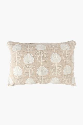 Embroidered Kenna Palms Scatter Cushion,  40x60cm