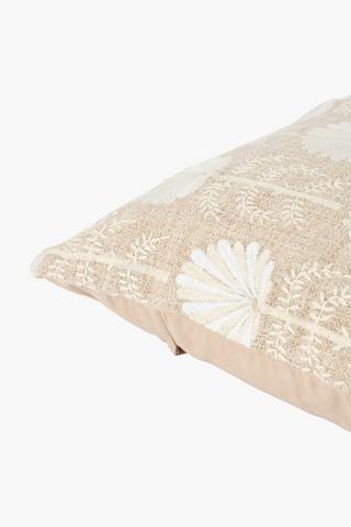 Embroidered Kenna Palms Scatter Cushion,  40x60cm