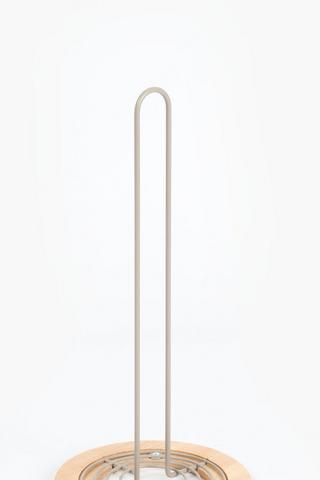 Metal And Wood Paper Towel Holder