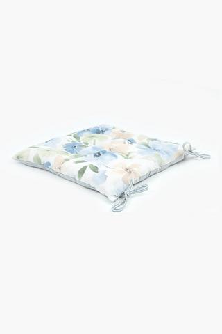 Printed Magdelena Cotton Floral Chairpad,40x40cm