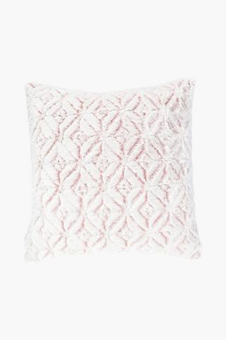 Kyoto Faux Fur Scatter Cushion, 50x50cm