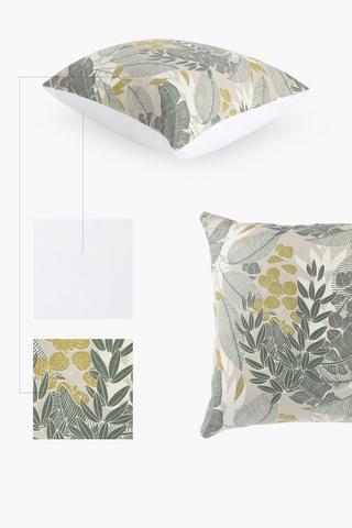 Printed Boho Leaf Scatter Cover Only, 50x50cm