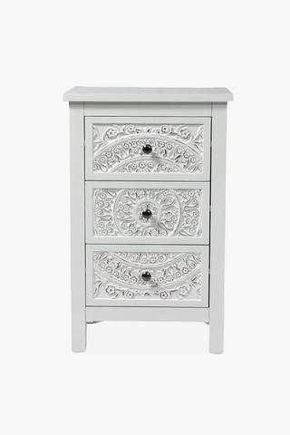 Angelique 3 Drawer Pedestal