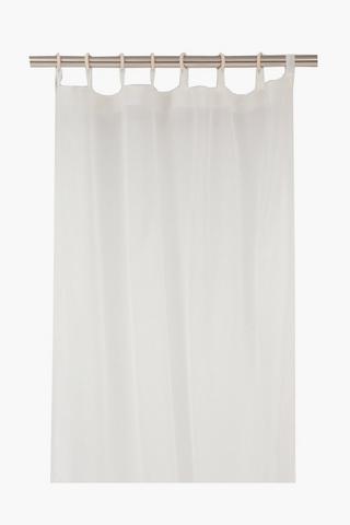 Eyelet Wood Sheer Textured Curtain, 140x225cm