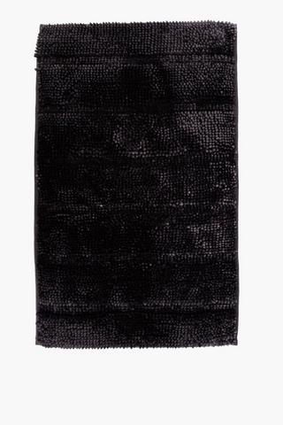 Viscose Stripe Bath Mat, 60x116cm
