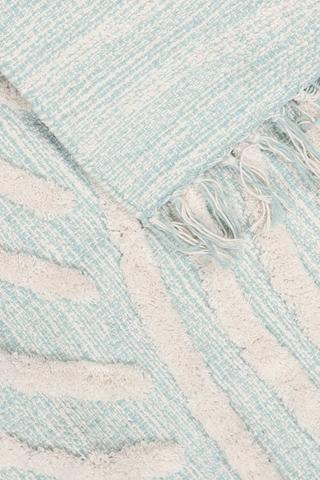 Polycotton Mingle Textured Abstract Rug, 50x80cm