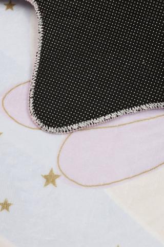 Shaped Milla Unicorn Flannel Printed Rug