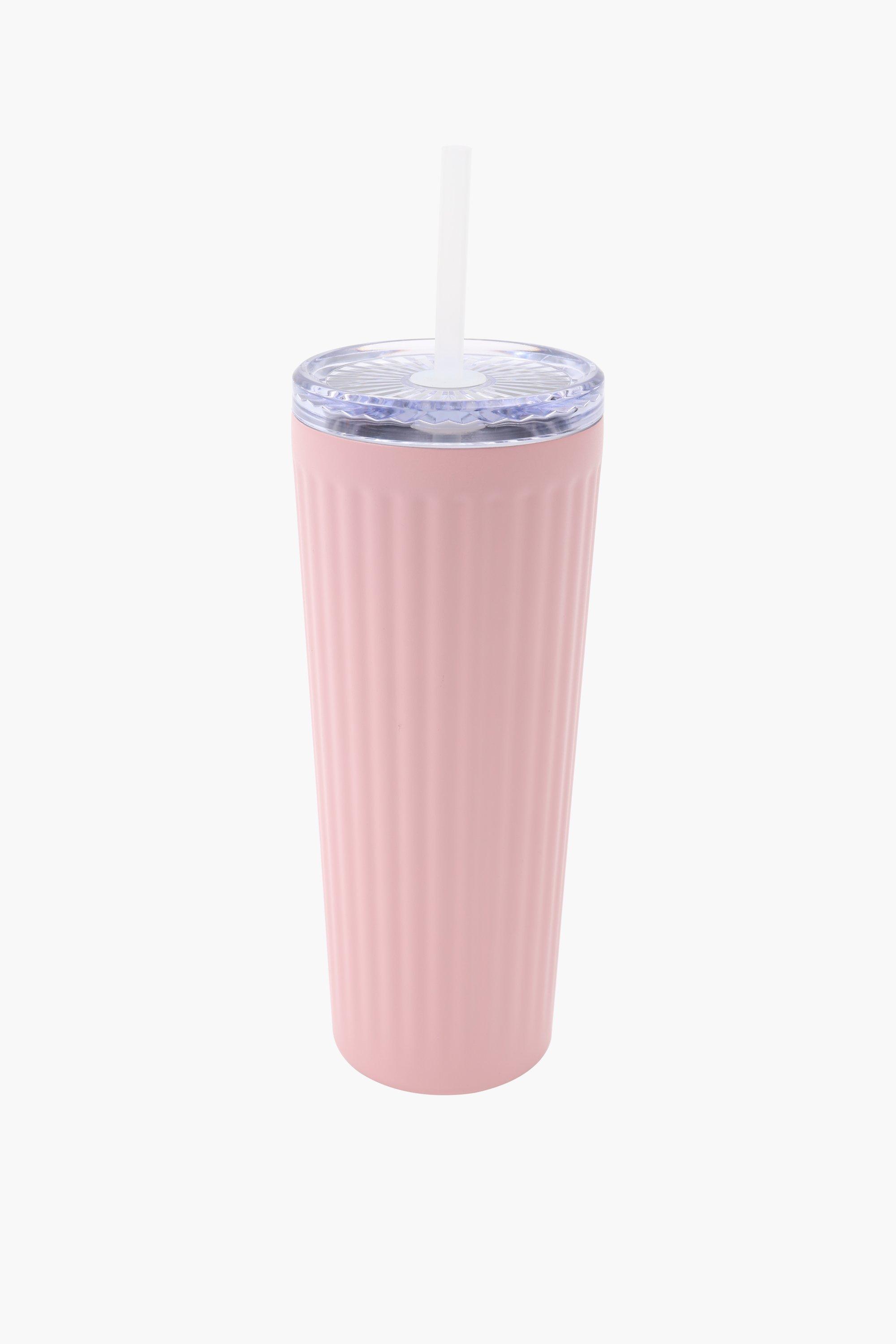 Ribbed Stainless Steel Sippy Cup