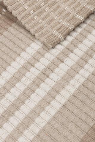 Carter Line Stripe Cotton Rug, 60x90cm