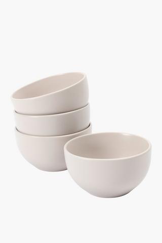 Metro 4 Pack Stoneware Bowls