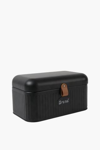 Galvanised Ribbed Bread Bin