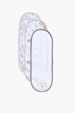 3 Pack Embroidered Sam's Sea Burp Towel Set