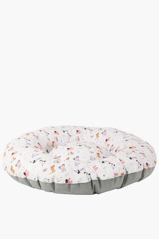 Donut Cartoon Dogs Pet Bed, 90cm