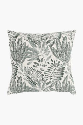 Jacquard Hazel Botanic Leaf Scatter Cushion, 60x60cm