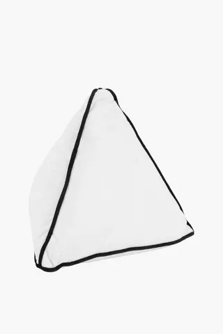 Triangle Velvet Cushion, 40x40cm