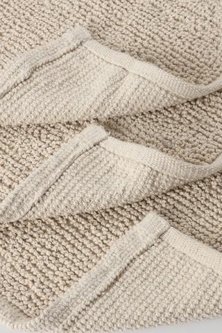 3 Piece Jacquard Runner Bath Mat Set