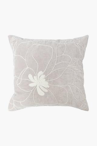 Velvet Rope Floral Scatter Cushion, 50x50cm