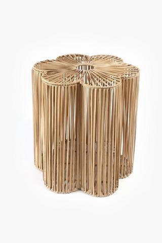 Natural Fabrication Flower Laundry Basket