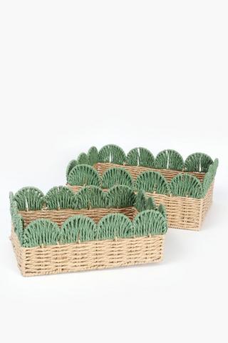 Scalloped Paper Rope Utility, Small