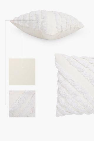 Tufted Zig Zag Scatter Cushion, 50x50cm