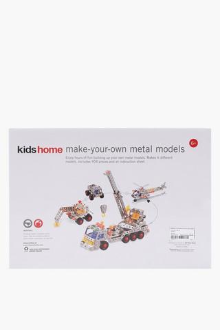 Diy 404 Piece Metal Models Play Set