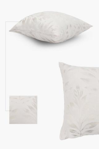 Botanic Jacquard Palm Scatter Cover Only, 40x40cm